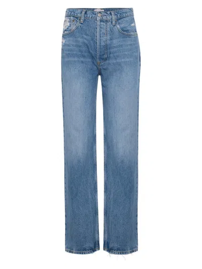 Boyish Women's The Ziggy Straight Leg High Rise Jeans In Silver