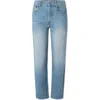 Boyish Women's Tommy High Rise Straight Leg Jeans In Medium Wash In Multi