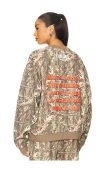 Boys Lie Kara 1-800-manhunt Camo Cotton Blend Sweatshirt In Brown