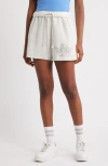 Boys Lie 1-800 Basic Embellished Sweat Shorts In White