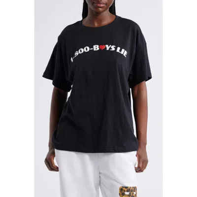 Boys Lie 1-800 Heart Graphic T-shirt In Black