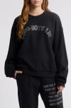 Boys Lie 1-800 Kara Cotton Graphic Sweatshirt In Black