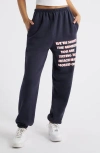 Boys Lie 1-800 Kimmy Graphic Sweatpants In Navy