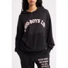 Boys Lie 1-800 Logo High Pile Fleece Hoodie In Black