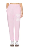 Boys Lie 1-800 Revamped Mac Slim Sweatpants In 粉色