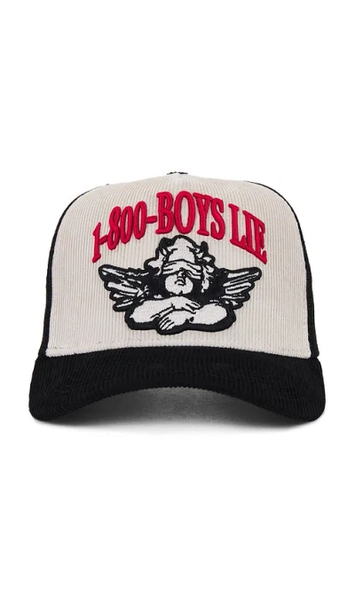 Boys Lie 1-800 Trucker Hat In Black