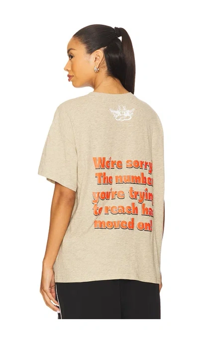 Boys Lie 1-800-manhunt Heather Bf Tshirt In Tan
