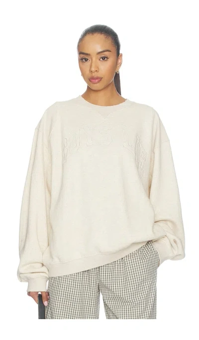 Boys Lie All-star Distressed Kara Crewneck 맨투맨셔츠 In Oatmeal Heather