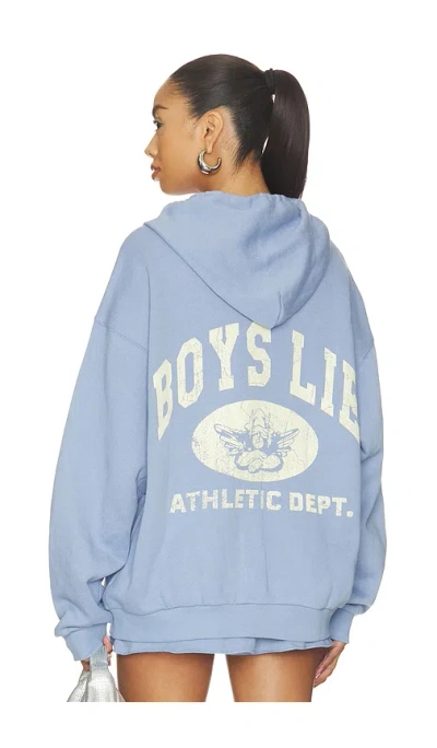 Boys Lie Athletic Depts V3 Harley Zip-up Hoodie In Blue