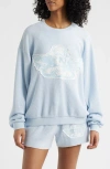 Boys Lie Aura Let Love Guide My Way Oversize Thermal Sweatshirt