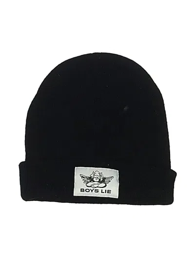 Pre-owned Boys Lie Beanie Hat In Black
