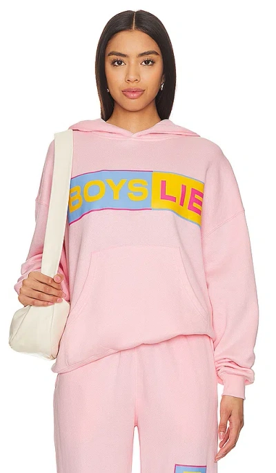 Boys Lie Better Half Boyfriend Hoodie In 粉色