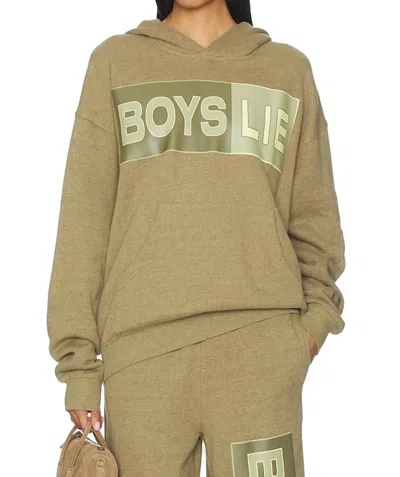 Boys Lie Better Half Garden Racer Hoodie In Green
