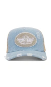 Boys Lie Blue Denim Trucker In 蓝色