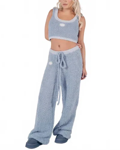 Boys Lie Bodhi Cozy Wide Leg Pants In Blue