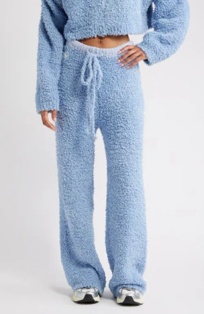 Boys Lie Bodhi Fuzzy Sweatpants In Blue