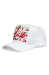 Boys Lie Boys Boys Boys Trucker Hat In White