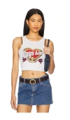 Boys Lie Breakfast Beers Beegee Tank Top In White