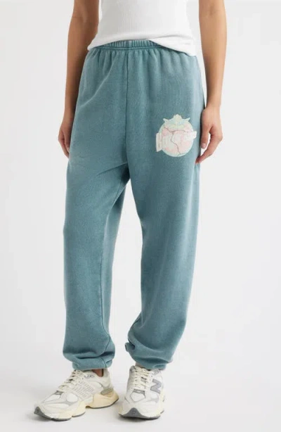 Boys Lie Breakfast Beers Kimmy Cotton Blend Sweatpants In Blue