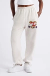 Boys Lie Breakfast Beers Kimmy Graphic Sweatpants In Cream