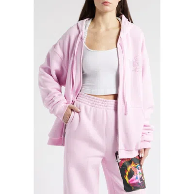 Boys Lie Breaking Point Harley Zip Hoodie In Pink