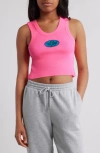Boys Lie Bubble Gum Randy Logo Patch Crop Tank