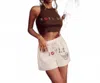 Boys Lie Cadet Basic Short In White In White