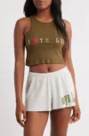Boys Lie Cadet Bee Gee Tank Top In Brown In Multi