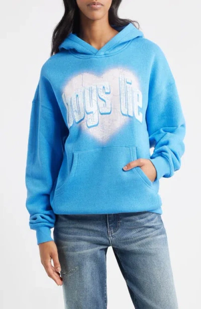 Boys Lie Charmer Racer Hoodie In Blue