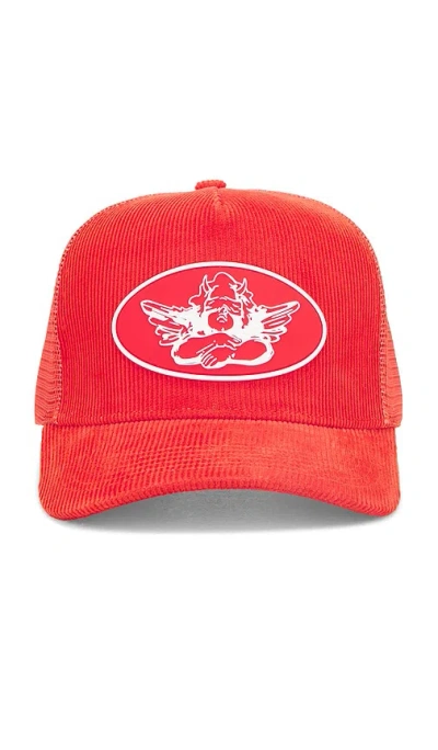 Boys Lie Cherry Pie Trucker Hat In Red