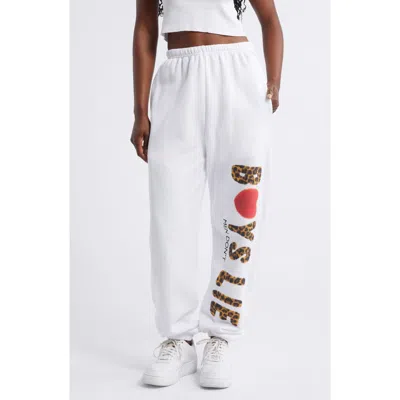 Boys Lie Coded Caitlin Kimmy Graphic Sweatpants In White