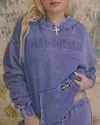 Boys Lie Disconnected Racer Hoodie In Blue In Blue