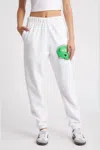 Boys Lie Don't Fumble Mac Slim Sweatpants In White In White