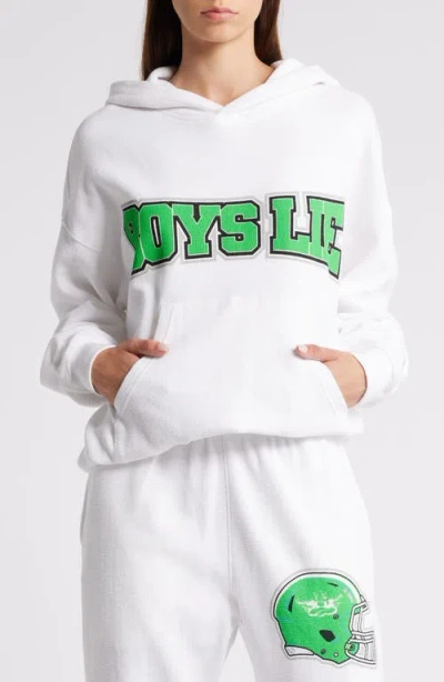 Boys Lie Women's Don't Fumble Hoodie In White