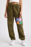 Boys Lie Don't Test Me Terry Natural Kimmy Sweatpants In Green