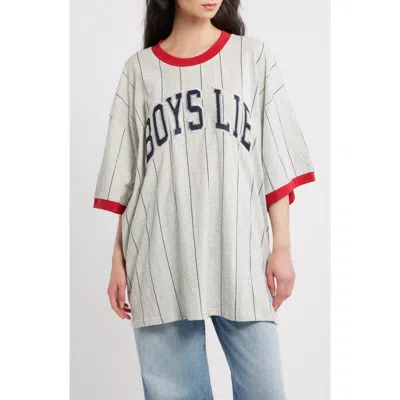 Boys Lie Game Changer Boyfriend Slub T-shirt In Gray