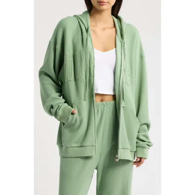 Boys Lie Harley Full Zip Hoodie In Green