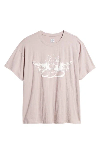 Boys Lie Heartstrings Boyfriend Graphic T-shirt In Pink