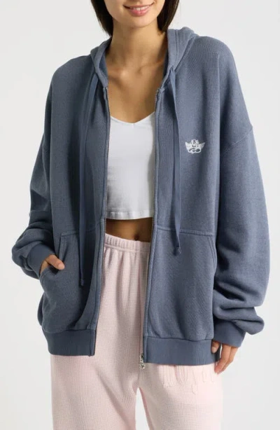 Boys Lie I Miss Nothing About You Full Zip Hoodie In Blue
