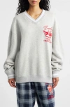 Boys Lie Loverboy Graphic Hoodie In Gray