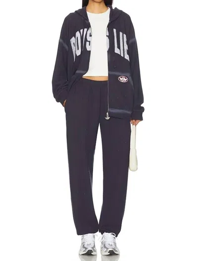 Boys Lie Majoring In Moving On Kimmy Sweatpants In Dark Blue