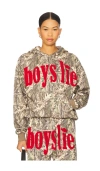 Boys Lie Manhunt Racer Hoodie In Multi