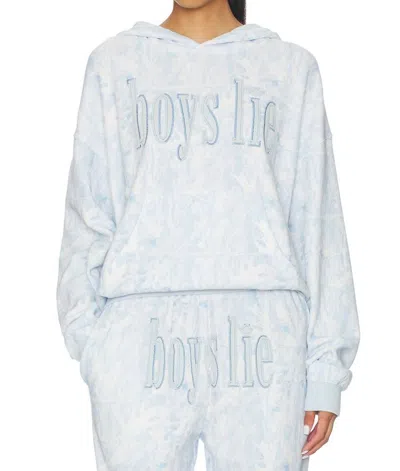 Boys Lie Manhunt Racer Hoodie In Blue