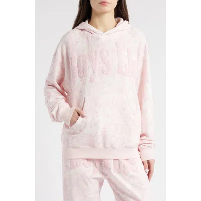 Boys Lie Manhunt Racer Hoodie In Pink