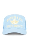 Boys Lie Men Don't Trucker Hat