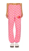 Boys Lie Not Your Puppy Kimmy Cotton Blend Sweatpants In Pink