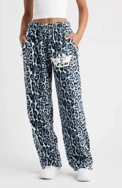 Boys Lie Once A Cheetah Alex Sweatpants In Blue
