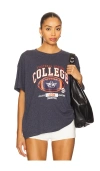 Boys Lie Out Of Their League Heather Bf Tshirt In Blue