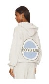 Boys Lie Pamela V4 Racer Hoodie In Gray
