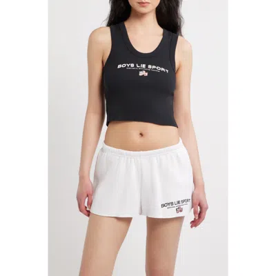 Boys Lie Randy Graphic Ribbed Tank In Black